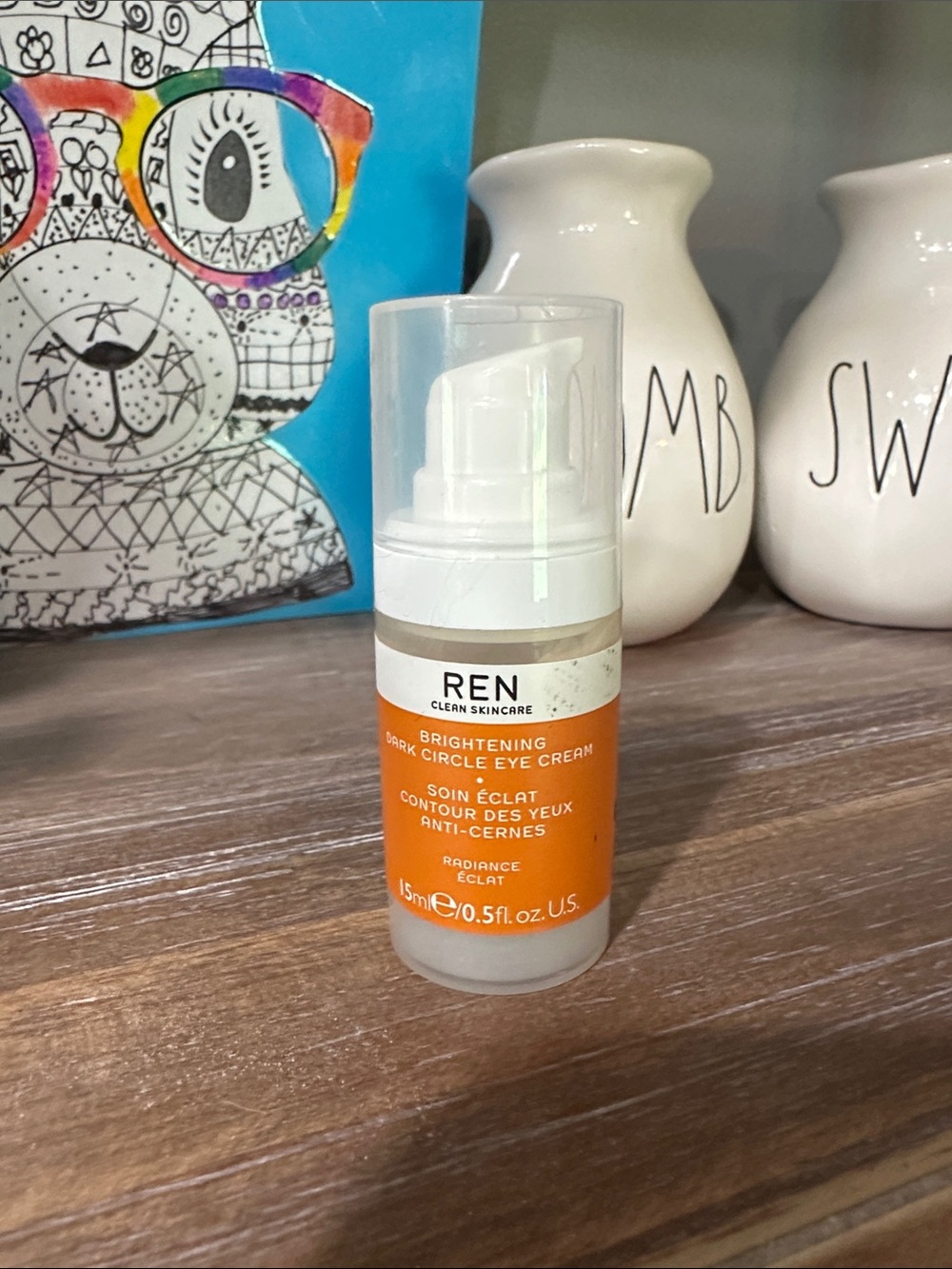 REN Brightening Dark Circle Eye Cream — Orange